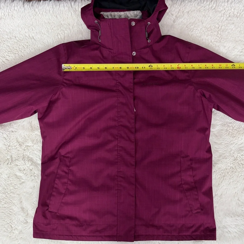 Columbia Maroon Hooded Jacket - Picture 11 of 17